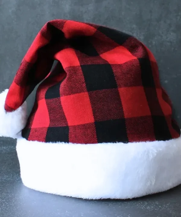 Santa Christmas Checked hat