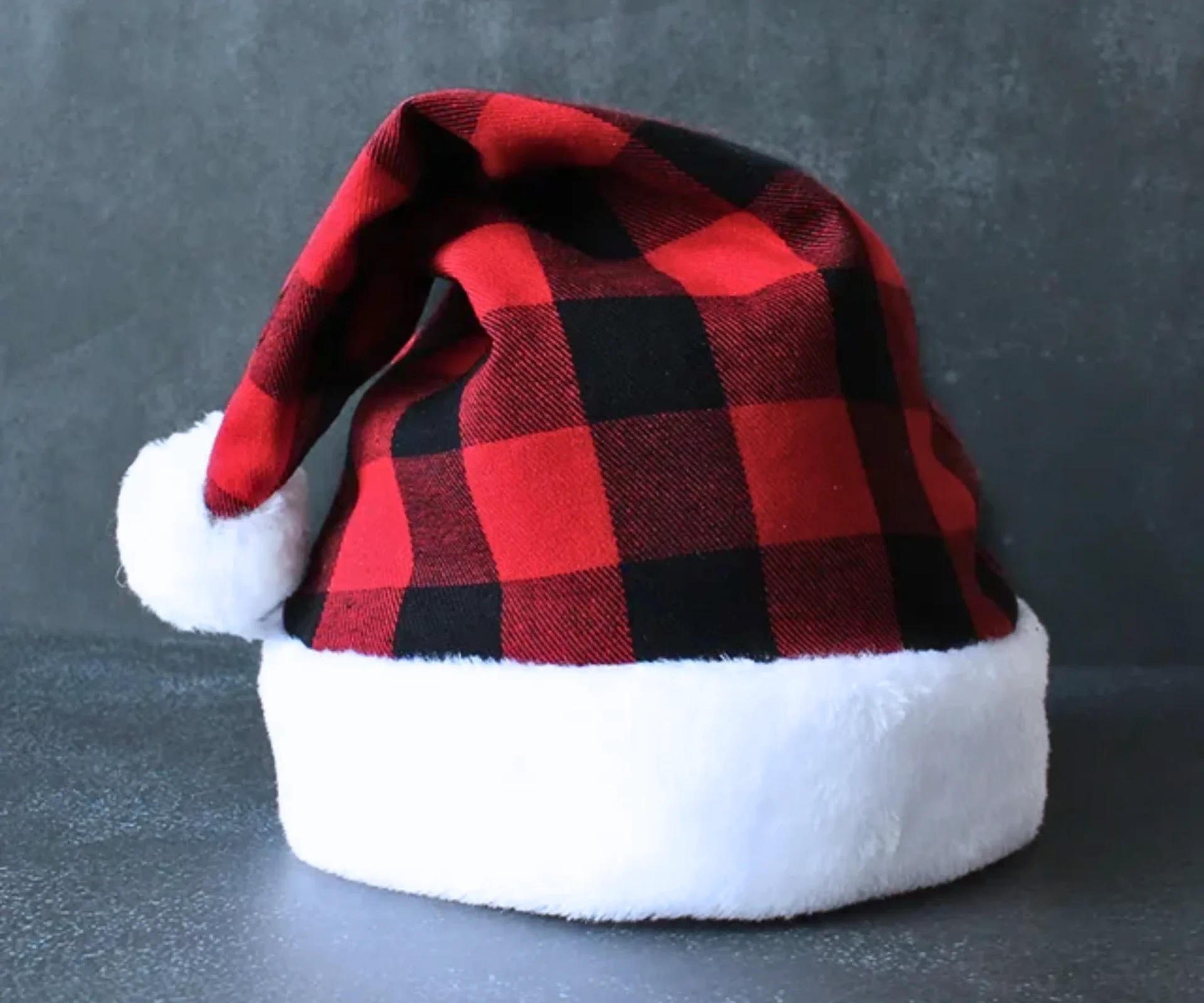Santa Christmas Checked hat
