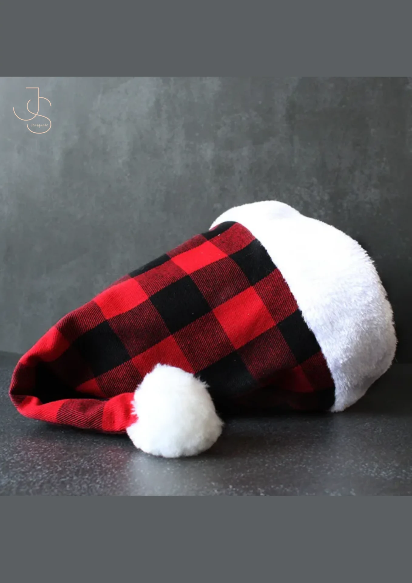 Santa Christmas Checked hat