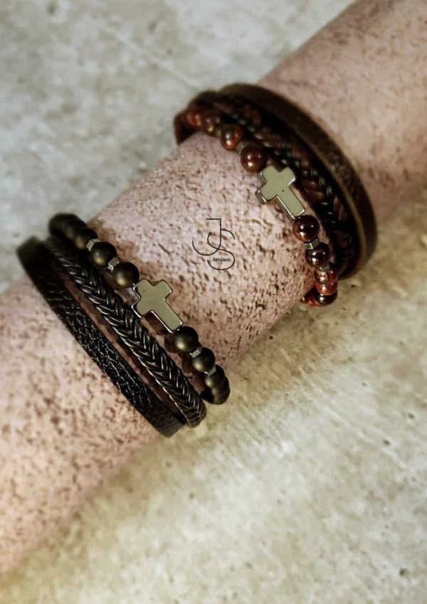 IMPRINT CHRISTLET - Beaded Cross bracelets for men