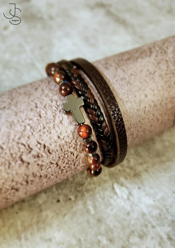 IMPRINT CHRISTLET - Beaded Cross bracelets for men