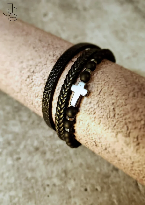 IMPRINT CHRISTLET - Beaded Cross bracelets for men