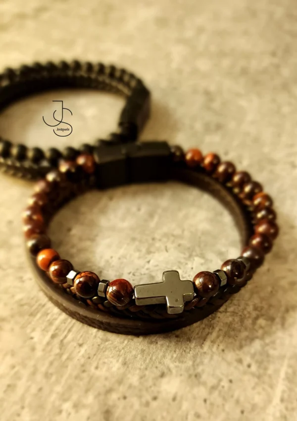 IMPRINT CHRISTLET - Beaded Cross bracelets for men