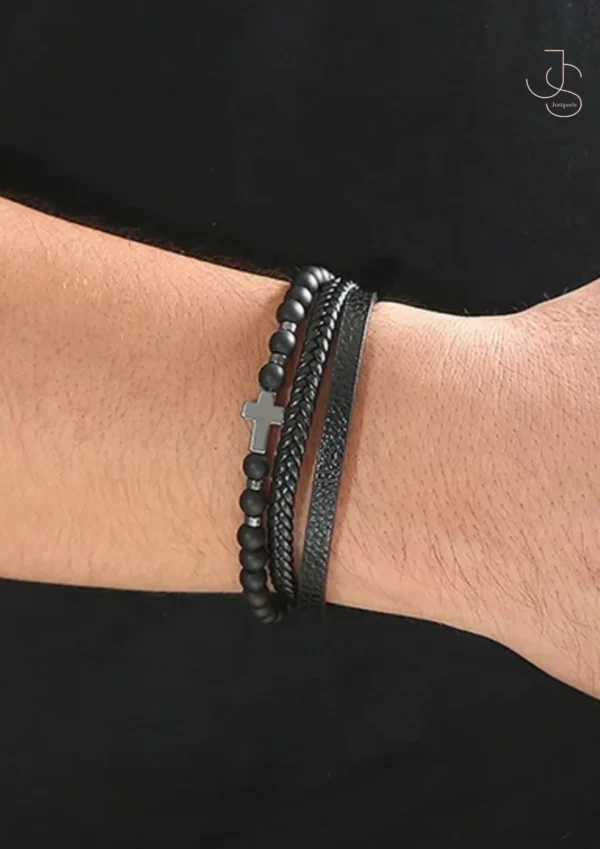 IMPRINT CHRISTLET - Beaded Cross bracelets for men