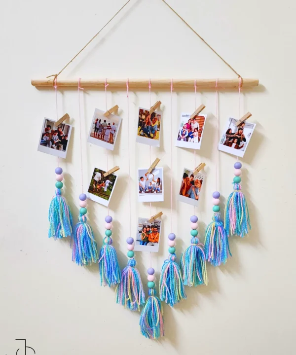 HANGY PICS - Tassels wall decor with Polaroids - Personalised gifts for your special ones and makes a great Home décor