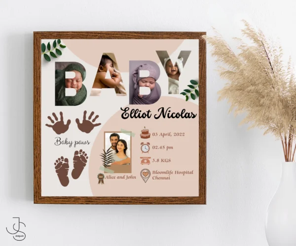 THE BAEBO-STORO - New born memory preserved shadow box