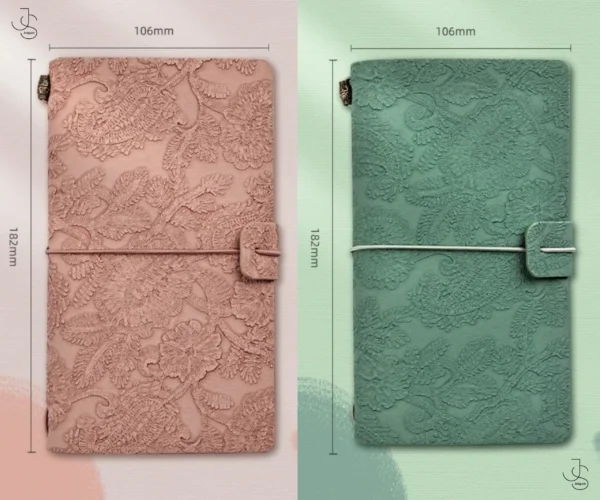 TEXTURED MINI JOURNALS - Leather Bound travel journals for notebook and stationary addicts