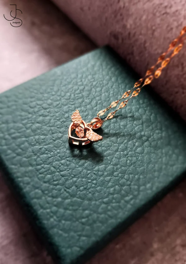 MISS WINGS ON FIRE - Rose Gold statement necklace for her