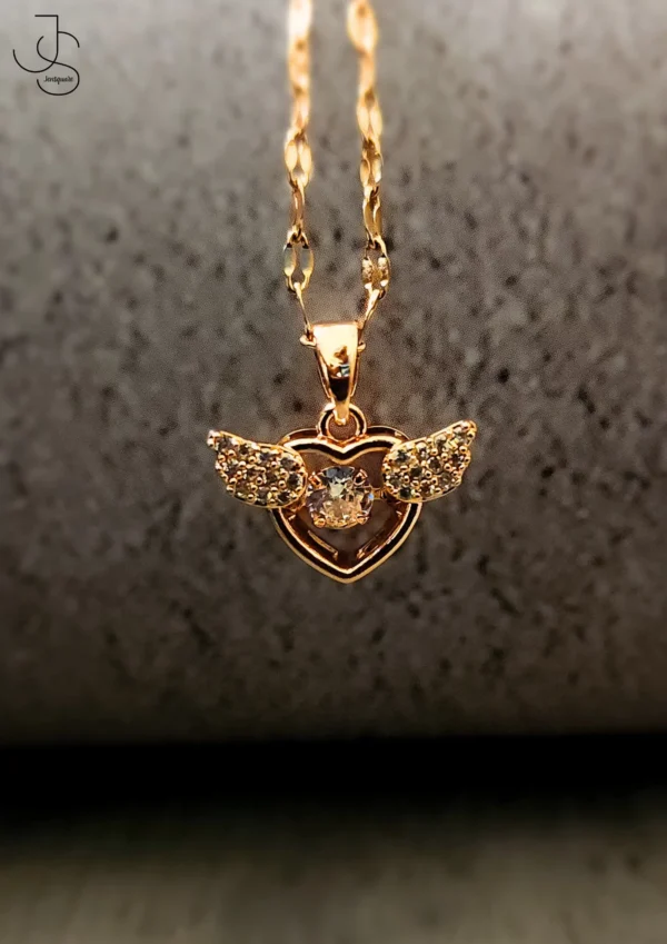 MISS WINGS ON FIRE - Rose Gold statement necklace for her