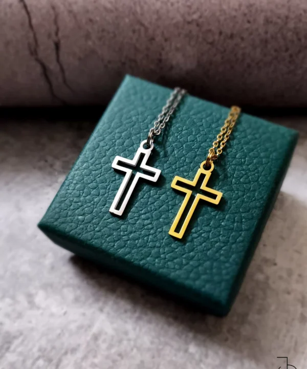Minimalist Cross Necklace - Christian gifts