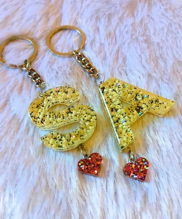 VDAY special Couple Resin keychains
