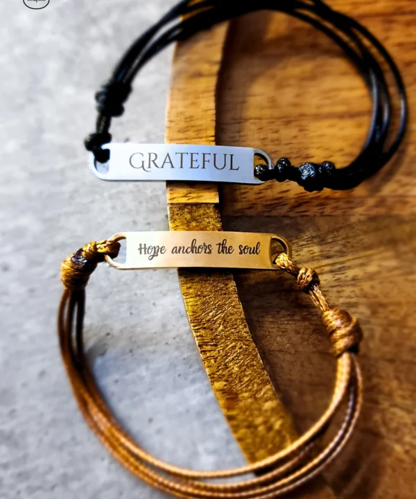 IMPRINT WRISTLETS - adjustable customized bracelets for him and her