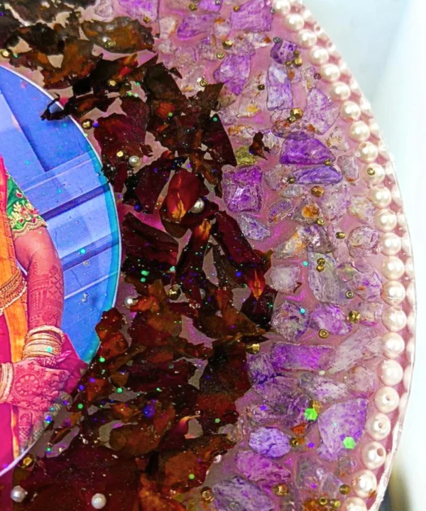 FLOROCLOCKS - 10" Resin clocks with preserved flowers - Customized Gift for couples for anniversaries, birthday and wedding