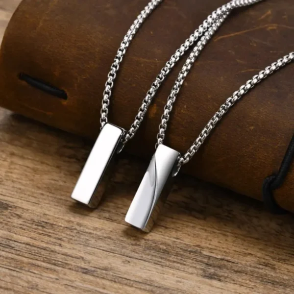 STYLISH BAR PENDANT NECKPIECE - Personalised and Trendy Ornament for Men
