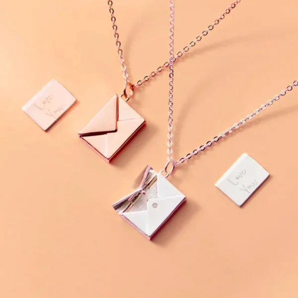 ENDEARING ENVELOPE NECKLACE - Personalised gift for your loved ones