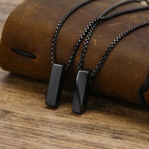 STYLISH BAR PENDANT NECKPIECE - Personalised and Trendy Ornament for Men