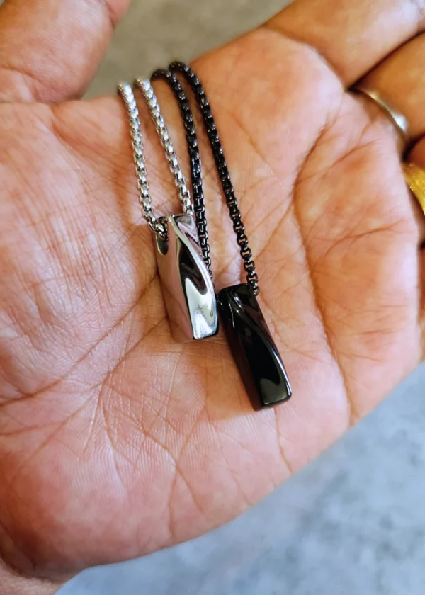 STYLISH BAR PENDANT NECKPIECE - Personalised and Trendy Ornament for Men