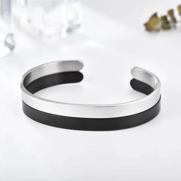 CUFF BRACELETS - 6mm Unisex Bracelet with personalised engraving