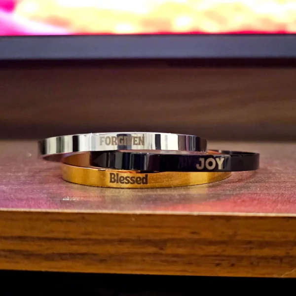 CUFF BRACELETS - 6mm Unisex Bracelet with personalised engraving