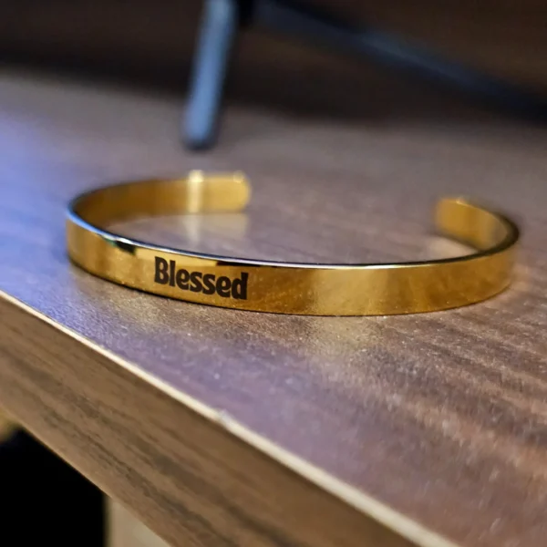 CUFF BRACELETS - 6mm Unisex Bracelet with personalised engraving