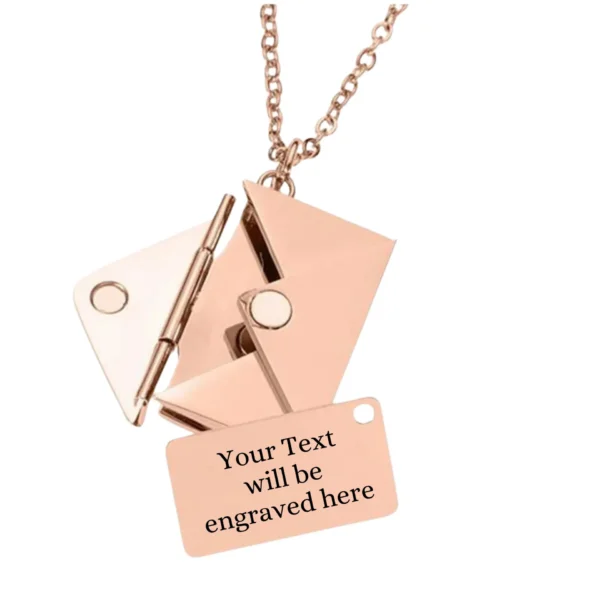 ENDEARING ENVELOPE NECKLACE - Personalised gift for your loved ones