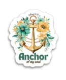 ANCHOR OF MY SOUL | Cute Christian Sticker, Faith Sticker, Matt Laminated Vinyl Stickers, Boho Sticker, Laptop Stickers, Christian Gifts, Christian stickers
