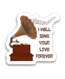 I WILL SING YOUR LOVE FOREVER | Cute Christian Sticker, Faith Sticker, Matt Laminated Vinyl Stickers, Boho Sticker, Laptop Stickers, Christian Gifts, Christian stickers