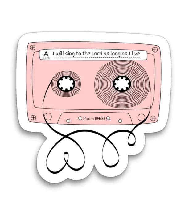 I WILL SING TO THE LORD | Cute Christian Sticker, Faith Sticker, Matt Laminated Vinyl Stickers, Boho Sticker, Laptop Stickers, Christian Gifts, Christian stickers