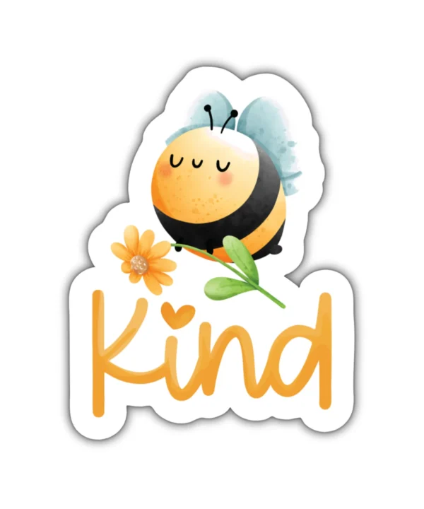BE KIND | Cute Aesthetic Sticker, Motivational Sticker, Matt Laminated Vinyl Stickers, Mobile Sticker, Laptop Stickers