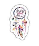 DREAMS COME TRUE | Cute Aesthetic Sticker, Motivational Sticker, Matt Laminated Vinyl Stickers, Mobile Sticker, Laptop Stickers