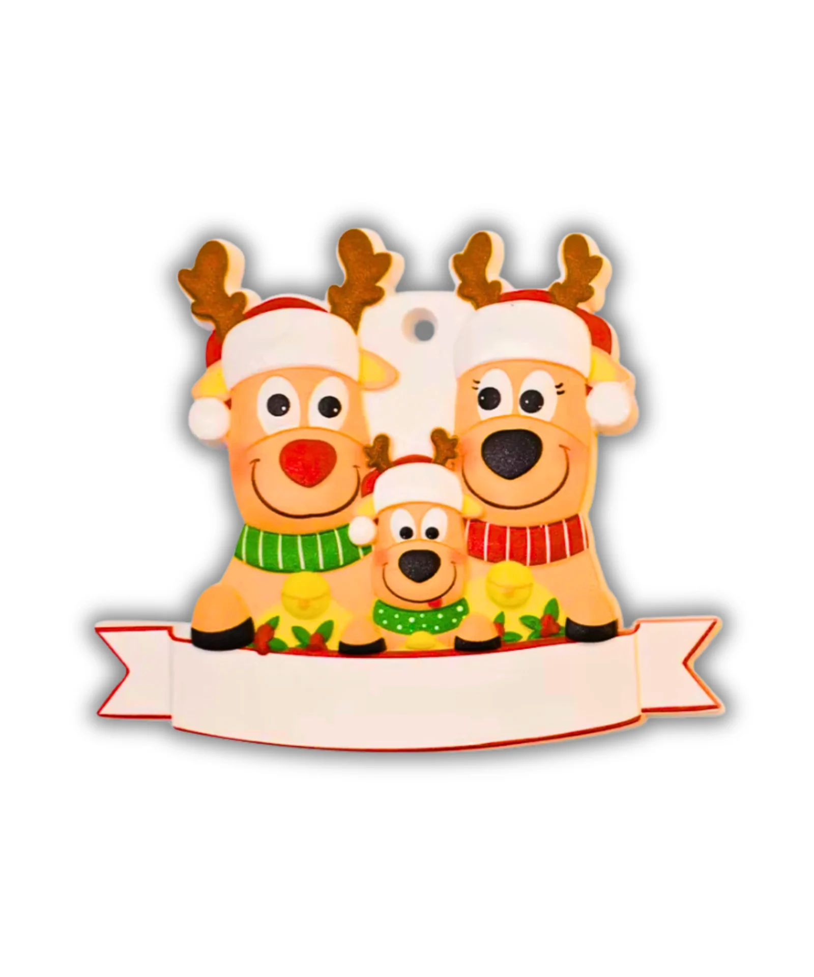 Elf family Ornaments - Personalised Christmas decor