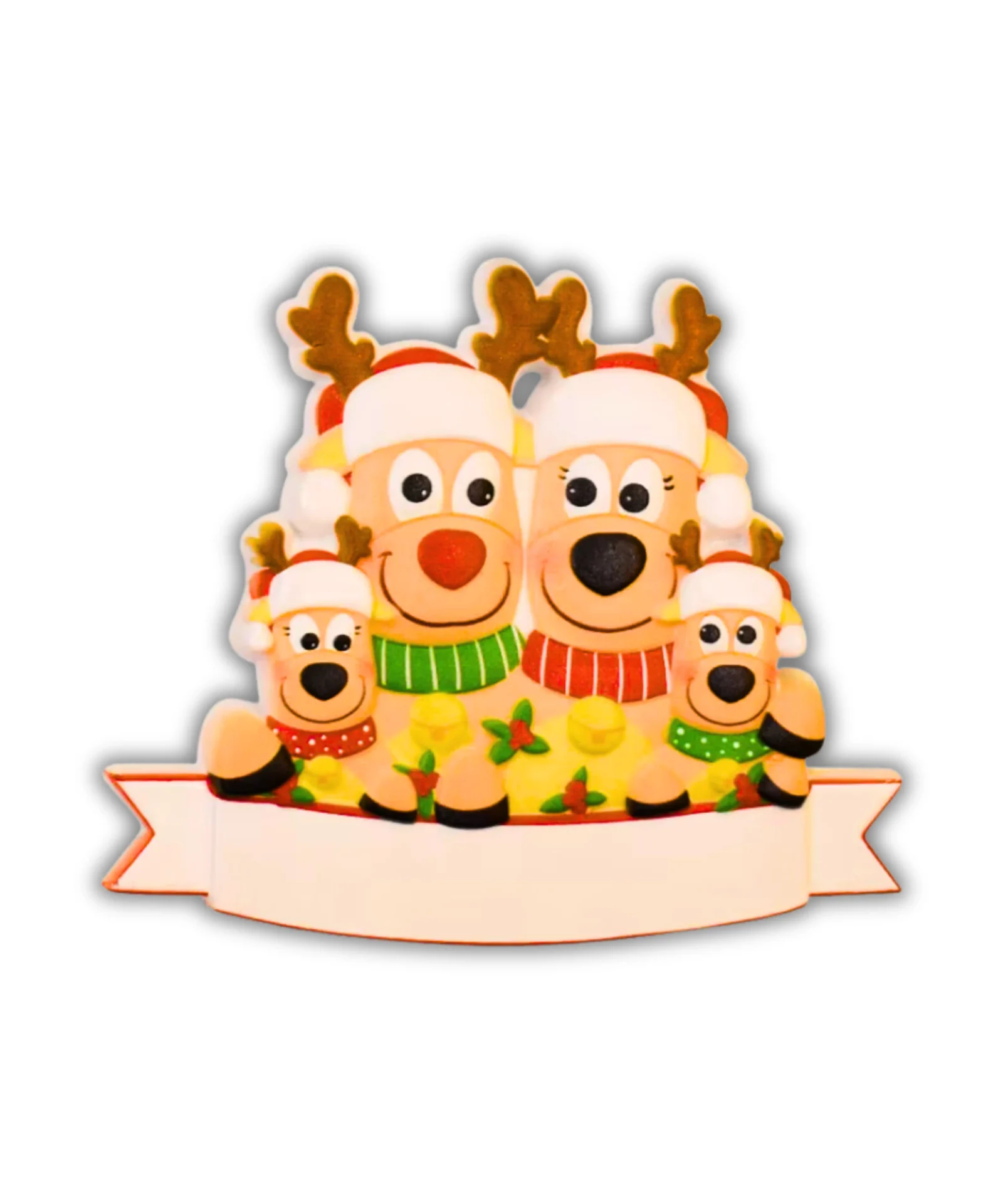 Elf family Ornaments - Personalised Christmas decor