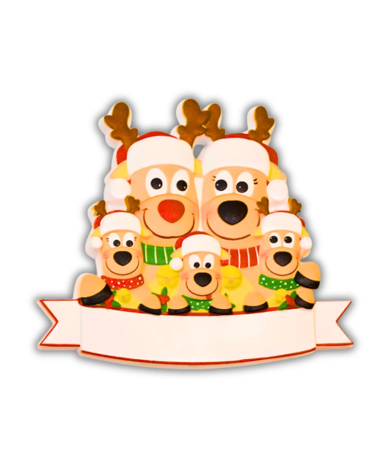 Elf family Ornaments - Personalised Christmas decor