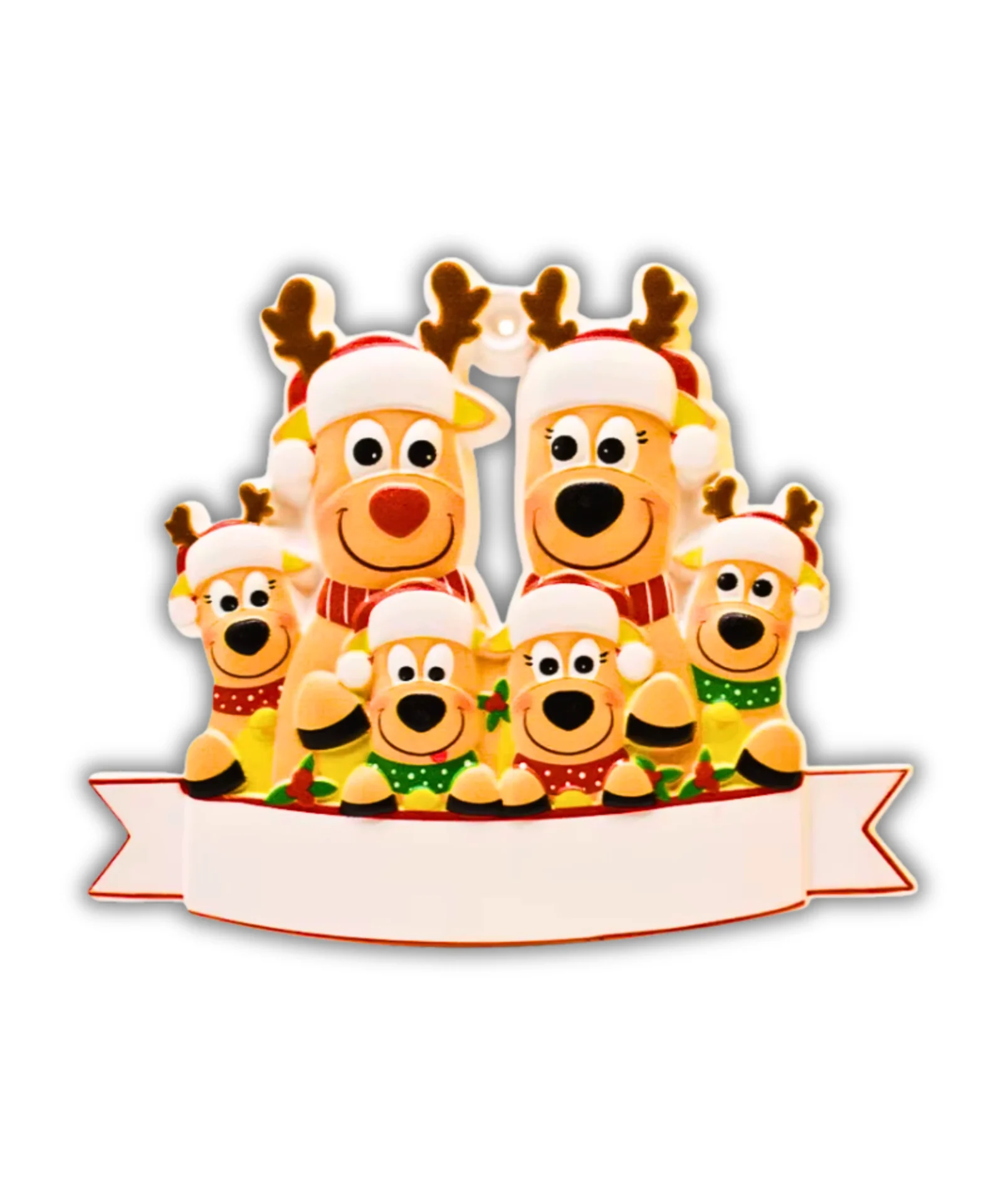 Elf family Ornaments - Personalised Christmas decor