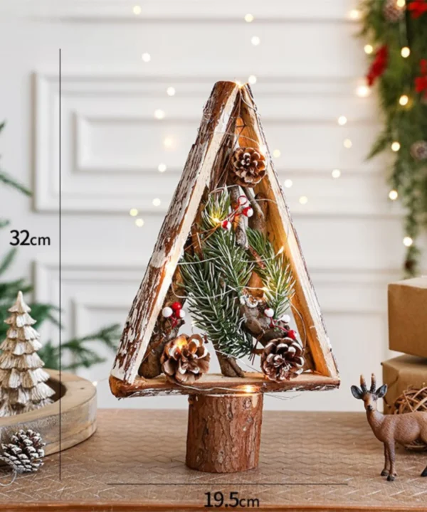 BOHO TABLE TOP PINECONE CHRISTMAS TREE | Christmas vintage decor | 32 cms
