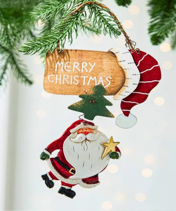 Santa Merry Christmas ornament | Christmas Aesthetic Decor