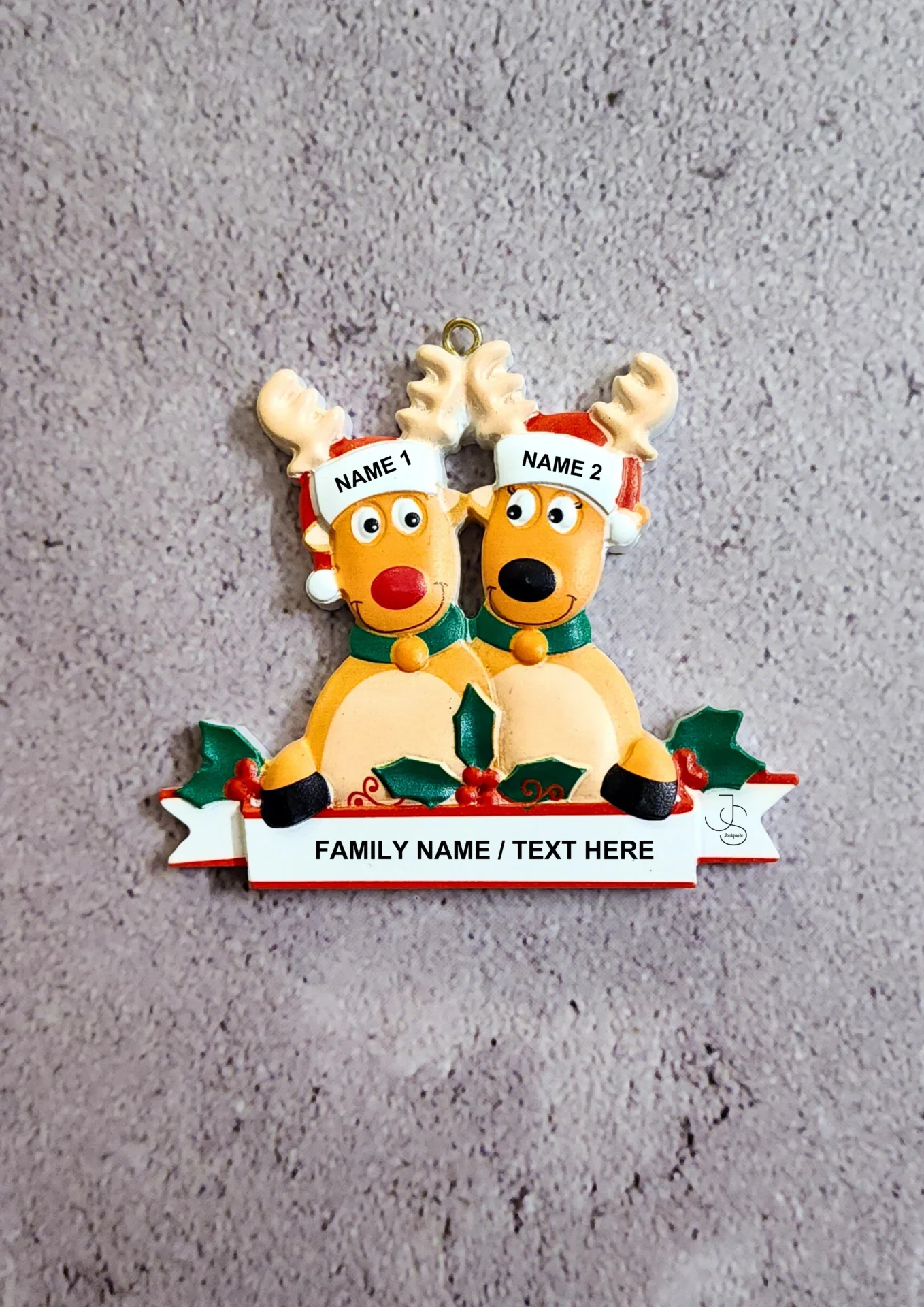 Elf family Ornaments - Personalised Christmas decor