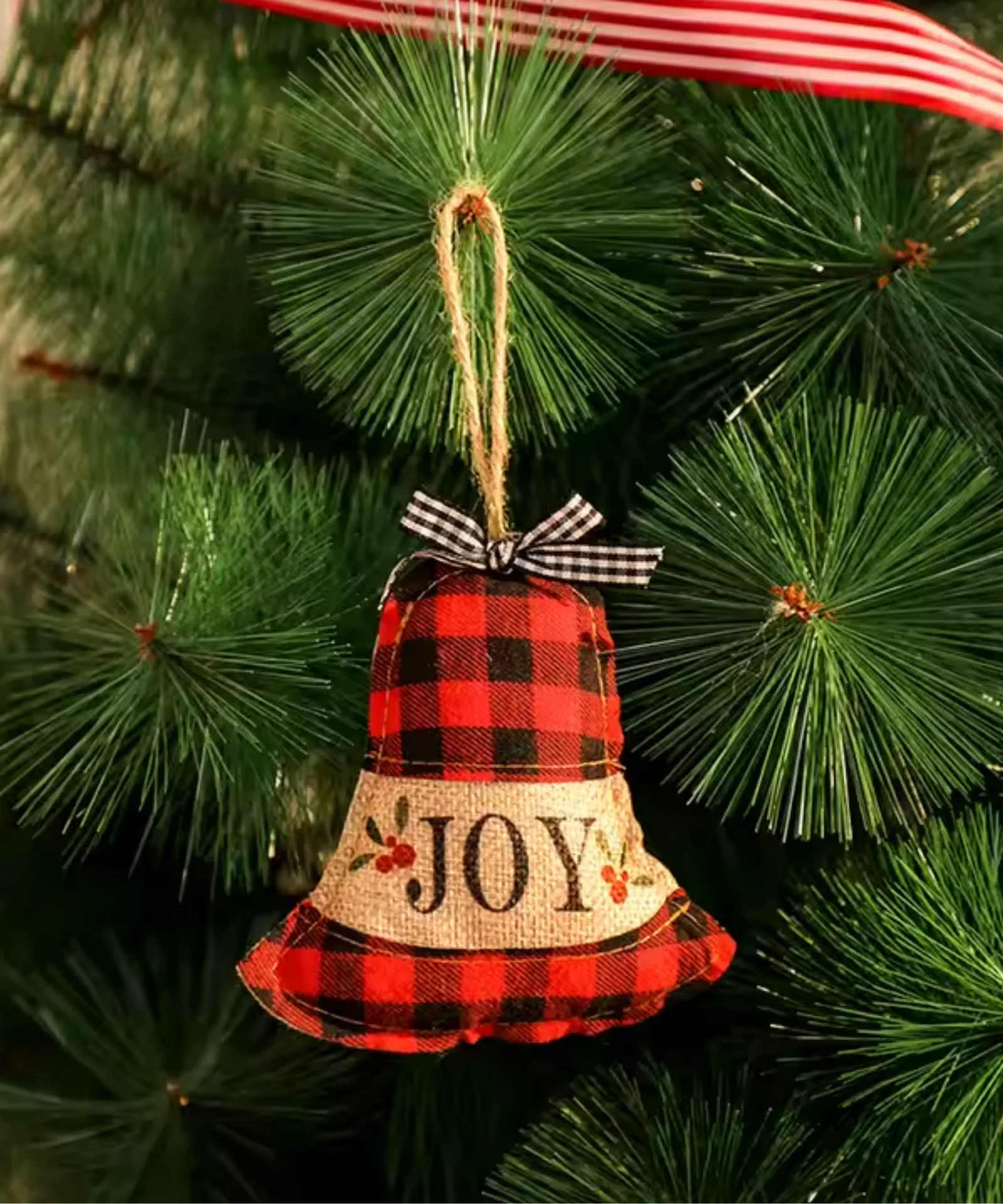 Felt and Puffy Handmade Christmas tree Decorations - Set of 4